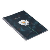 Daisy Flower Notitieboek – Floral Illustration Des (Rechterzijde)