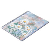 Daisy Flower Notitieboek – Waterverf Floral Design (Linkerzijde)