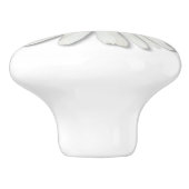 Daisy Flower of Inner Peace Symbool Sign - Hippie Keramische Knop (Zijkant)