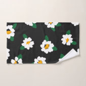 Daisy Flower Pattern Green Yellow Bold Bath Towel Bad Handdoek (Handdoek)