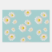 Daisy Flower Pattern Inpakpapier Vel (Voorkant 3)