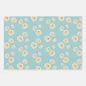 Daisy Flower Pattern Inpakpapier Vel (Voorkant 2)