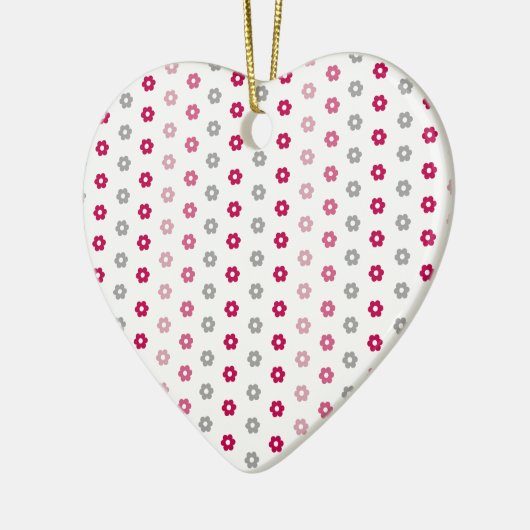 Daisy Flower Pattern Keramisch Ornament (Links)