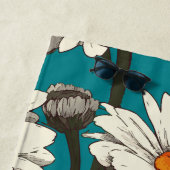 Daisy Flower Pattern Strandlaken (In situ)