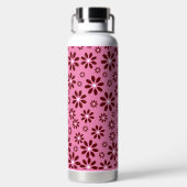 Daisy Flower Pattern Zomer Winter Waterfles (Achterkant)