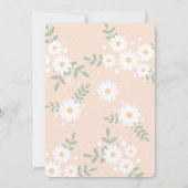 Daisy Flower Peach Kaart (Achterkant)