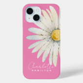 Daisy Flower Persoonlijke naam Case-Mate iPhone Case (Achterkant)