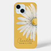 Daisy Flower Persoonlijke naam Case-Mate iPhone Case (Achterkant)