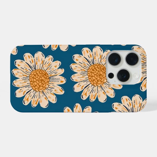 Daisy Flower Phone Case iPhone Hoesje (Achterkant horizontaal)