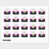 Daisy flower polka dot aanpasbare stickers (Vel)