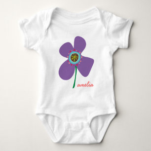 Daisy Flower Pop Fun Summer Daisies Whimsical Cute Romper