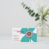 Daisy Flower Pop Fun Summer Daisies Whimsical Cute Visitekaartje (Staand voorkant)