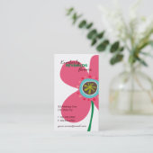 Daisy Flower Pop Fun Summer Daisies Whimsical Cute Visitekaartje (Staand voorkant)