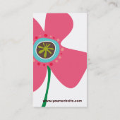 Daisy Flower Pop Fun Summer Daisies Whimsical Cute Visitekaartje (Achterkant)