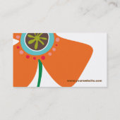 Daisy Flower Pop Fun Summer Daisies Whimsical Cute Visitekaartje (Achterkant)