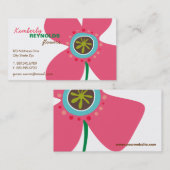 Daisy Flower Pop Fun Summer Daisies Whimsical Cute Visitekaartje (Voorkant / Achterkant)