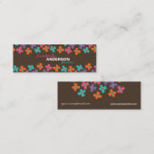 Daisy Flower Pop Fun Summer Daisies Whimsical Mini Visitekaartje (Voorkant / Achterkant)