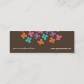 Daisy Flower Pop Fun Summer Daisies Whimsical Mini Visitekaartje (Achterkant)