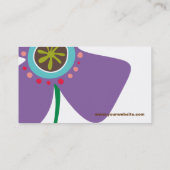 Daisy Flower Pop Fun Summer Daisies Whimsical Visitekaartje (Achterkant)