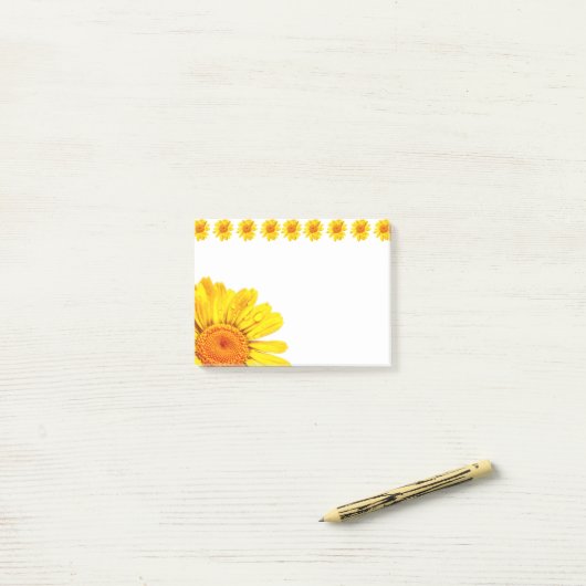 Daisy Flower Post-it® Notes (Op bureau)