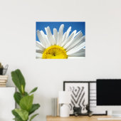 Daisy Flower poster Blue Sky Floral Feestdagen (Thuiskantoor)