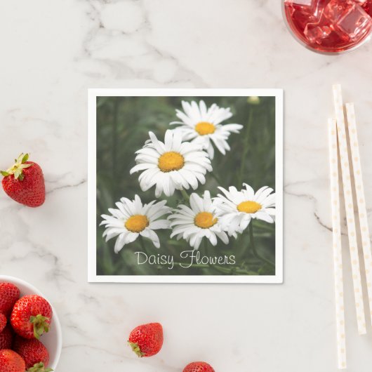 Daisy Flower Print Servetten (Insitu)