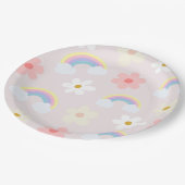 Daisy Flower Rainbow Pink Bord (Gekanteld)