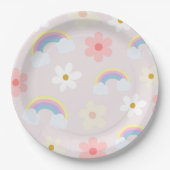Daisy Flower Rainbow Pink Bord (Voorkant)