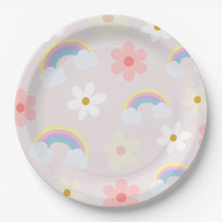 Daisy Flower Rainbow Pink Bord