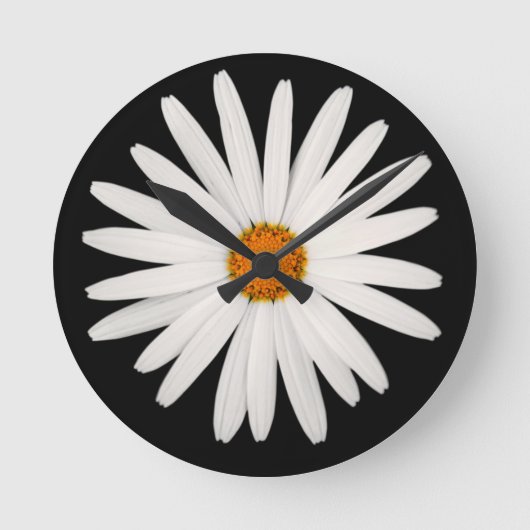 Daisy flower ronde klok (Voorkant)