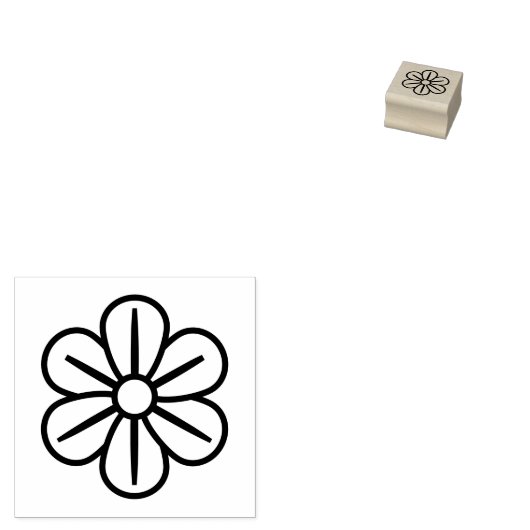 DAISY FLOWER Sign Punch Kaarten klantenkaart Rubberstempel (Gestempeld)