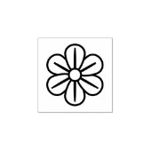 DAISY FLOWER Sign Punch Kaarten klantenkaart Rubberstempel (Afrduk)