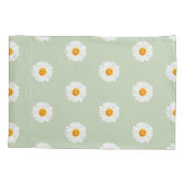 Daisy Flower Smiley Face Kussensloop (Achterkant)