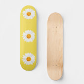 Daisy Flower Smiley Face Persoonlijk Skateboard (Voorkant)