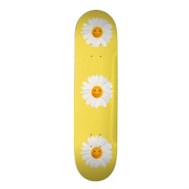 Daisy Flower Smiley Face Persoonlijk Skateboard