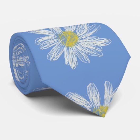 Daisy Flower Stropdas (Opgerold)