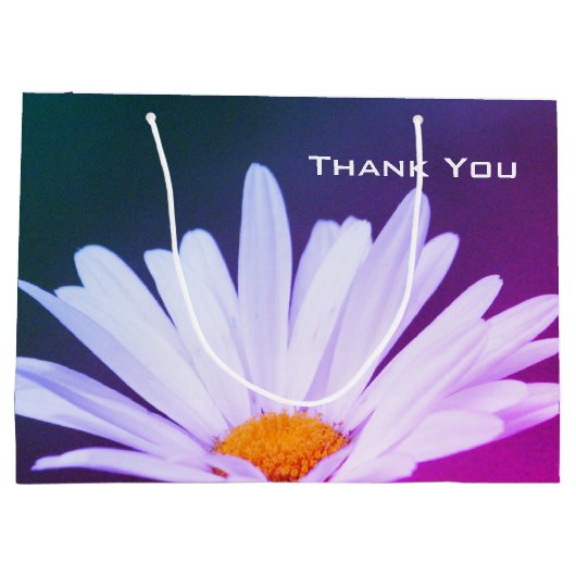 Daisy Flower Tas Stijl Groot Cadeauzakje (Achterkant)