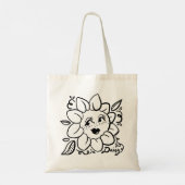 Daisy Flower Tote Bag (Achterkant)