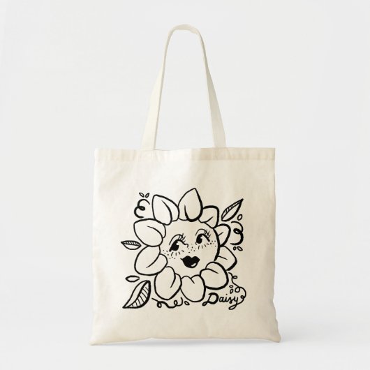 Daisy Flower Tote Bag (Voorkant)