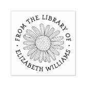 Daisy flower uit de bibliotheek van de boekdouanen zelfinktende stempel (Design)