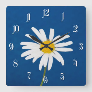 Daisy flower vierkante klok
