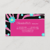 Daisy Flower Visitekaartje Pink PB (Achterkant)