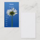 Daisy Flower Visitekaartje verticaal (Voorkant / Achterkant)