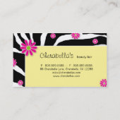 Daisy Flower Visitekaartje Yellow BWP (Achterkant)