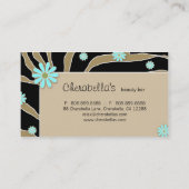 Daisy Flower Visitekaartje Zebra Khaki BB (Achterkant)