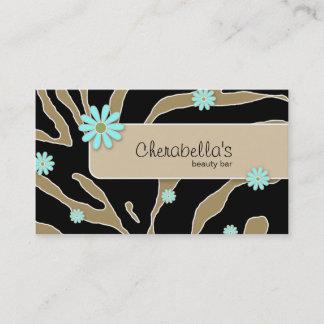Daisy Flower Visitekaartje Zebra Khaki BB