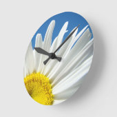 Daisy Flower Wall-klokontwerper Gepersonaliseerd c Ronde Klok (Hoek)
