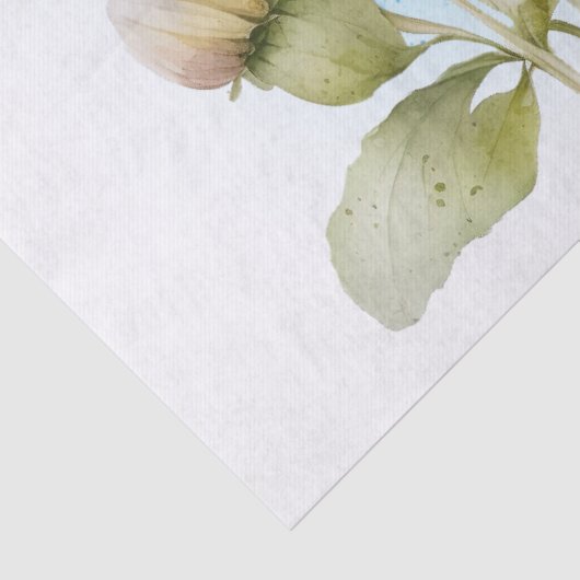 Daisy Flower Waterverf Tissuepapier (Detail)