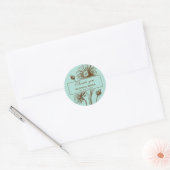  Daisy Flower Wedding Bedankt Sticker (Envelop)