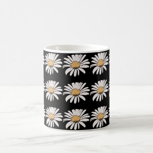 Daisy (Flower) - Wit 11 oz Classic Wit Mok (Center)